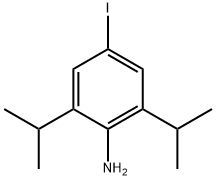 4-iodo-2,6-bis(1-methylethyl)-Benzenamine Struktur