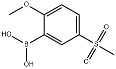 (2-methoxy-5-(methylsulfonyl)phenyl)boronic acid Struktur