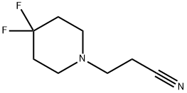 3-(4,4-DIFLUORO-PIPERIDIN-1-YL)-PROPIONITRILE Struktur