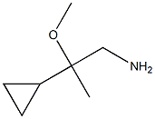 2-CYCLOPROPYL-2-METHOXY-PROPYLAMINE Struktur