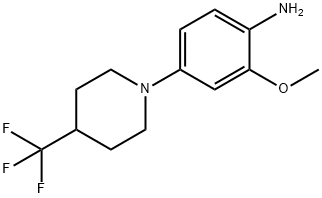 2-METHOXY-4-(4-TRIFLUOROMETHYL-PIPERIDIN-1-YL)-ANILINE Struktur