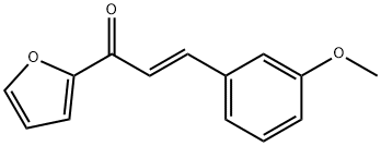 (2E)-1-(furan-2-yl)-3-(3-methoxyphenyl)prop-2-en-1-one Struktur