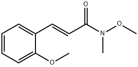 (2E)-N-methoxy-3-(2-methoxyphenyl)-N-methylprop-2-enamide Struktur