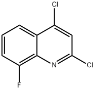 2,4-Dichloro-8-fluoroquinoline Struktur