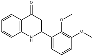 2-(2,3-Dimethoxy-phenyl)-2,3-dihydro-1H-quinolin-4-one Struktur