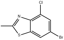 6-Bromo-4-chloro-2-methyl-benzothiazole Struktur