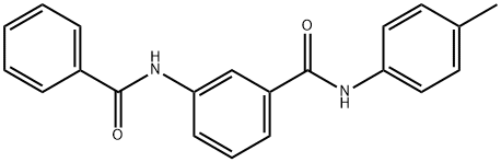 N-(4-methylphenyl)-3-[(phenylcarbonyl)amino]benzamide Struktur