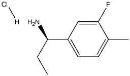 (1R)-1-(3-FLUORO-4-METHYLPHENYL)PROPYLAMINE HYDROCHLORIDE Struktur