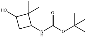 TERT-BUTYL N-(3-HYDROXY-2,2-DIMETHYLCYCLOBUTYL)CARBAMATE Struktur