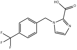 1-[4-(Trifluoromethyl)benzyl]-1H-imidazole-2-carboxylic acid Struktur