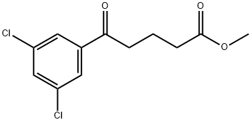 METHYL 5-(3,5-DICHLOROPHENYL)-5-OXOPENTANOATE Struktur