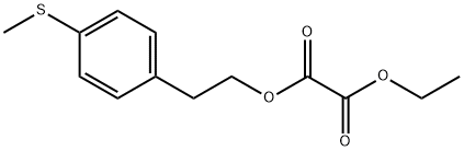 ETHYL 4-(METHYLTHIO)PHENETHYL OXALATE Struktur