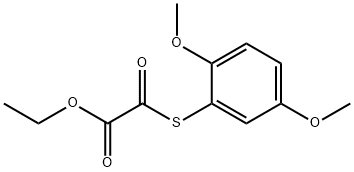 ETHYL 2-((2,5-DIMETHOXYPHENYL)THIO)-2-OXOACETATE Struktur