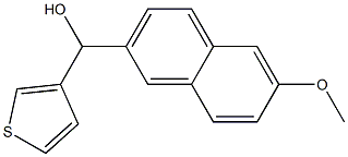 (6-METHOXYNAPHTHALEN-2-YL)(THIOPHEN-3-YL)METHANOL Struktur