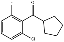 (2-CHLORO-6-FLUOROPHENYL)(CYCLOPENTYL)METHANONE Struktur