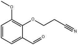 3-(2-FORMYL-6-METHOXYPHENOXY)PROPANENITRILE Struktur