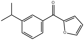 FURAN-2-YL(3-ISOPROPYLPHENYL)METHANONE Struktur