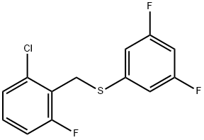 (2-CHLORO-6-FLUOROBENZYL)(3,5-DIFLUOROPHENYL)SULFANE Struktur