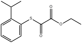 ETHYL 2-((2-ISOPROPYLPHENYL)THIO)-2-OXOACETATE Struktur