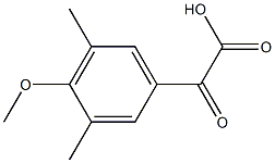 2-(4-METHOXY-3,5-DIMETHYLPHENYL)-2-OXOACETIC ACID Struktur