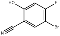 5-BROMO-4-FLUORO-2-HYDROXYBENZONITRILE Struktur