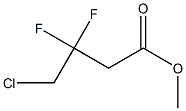 Methyl 4-chloro-3,3-difluorobutyrate Struktur