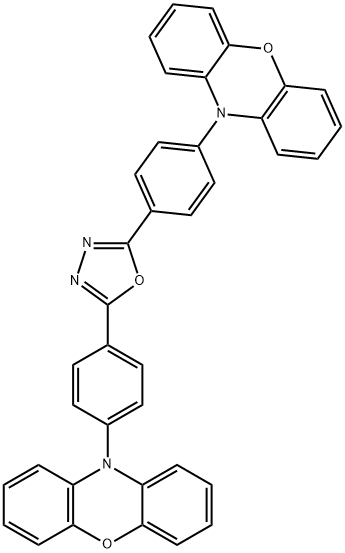 2,5-bis(4-(10H-phenoxazin-10-yl)phenyl)-1,3,4-oxadiazole Struktur