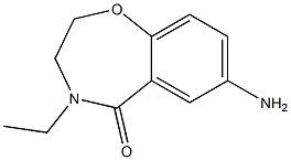 7-amino-4-ethyl-2,3-dihydro-1,4-benzoxazepin-5-one Struktur