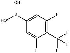 3,5-difluoro-4-(trifluoromethyl)phenyl boronic acid Struktur