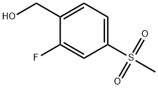 (2-fluoro-4-(methylsulfonyl)phenyl)methanol Struktur