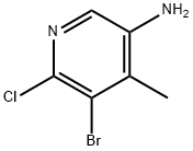 5-Bromo-6-chloro-4-methyl-pyridin-3-ylamine Struktur