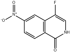 4-fluoro-6-nitroisoquinolin-1(2H)-one Struktur