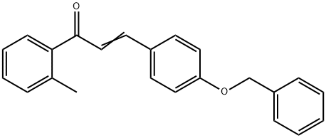 (2E)-3-[4-(benzyloxy)phenyl]-1-(2-methylphenyl)prop-2-en-1-one Struktur