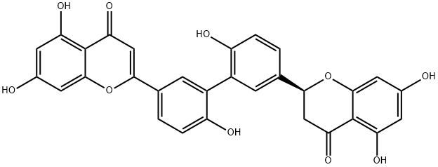 2'',3''-Dihydro-3',3'''-biapigenin Struktur