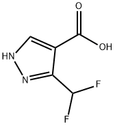 3-(Difluoromethyl)-1H-pyrazole-4-carboxylic Acid Struktur