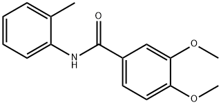 3,4-dimethoxy-N-(2-methylphenyl)benzamide Struktur