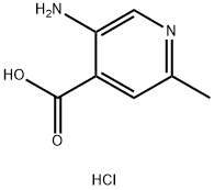 5-アミノ-2-メチルピリジン-4-カルボン酸塩酸塩 化學(xué)構(gòu)造式