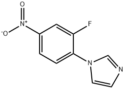 1H-Imidazole, 1-(2-fluoro-4-nitrophenyl)- Struktur