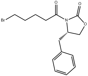 (S)-4-Benzyl-3-(5-bromopentanoyl)oxazolidin-2-one Struktur