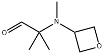 2-methyl-2-[methyl(oxetan-3-yl)amino]propanal Struktur