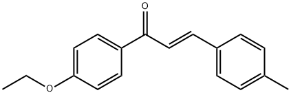 (2E)-1-(4-ethoxyphenyl)-3-(4-methylphenyl)prop-2-en-1-one Struktur