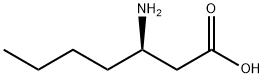 (3R)-3-aminoheptanoic acid Struktur