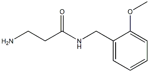 3-amino-N-(2-methoxybenzyl)propanamide Struktur