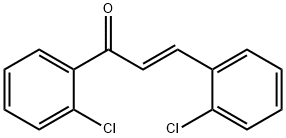 (2E)-1,3-bis(2-chlorophenyl)prop-2-en-1-one Struktur