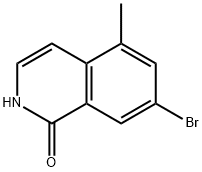 7-bromo-5-methyl-1,2-dihydroisoquinolin-1-one Struktur