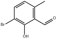 3-Bromo-2-hydroxy-6-methyl-benzaldehyde Struktur