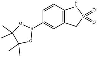 5-(4,4,5,5-Tetramethyl-1,3,2-dioxaborolan-2-yl)-1,3-dihydrobenzo[c]isothiazole 2,2-dioxide Struktur