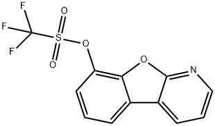 benzofuro[2,3-b]pyridin-8-yl trifluoromethanesulfonate Struktur