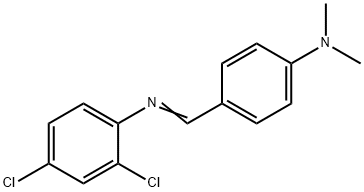 (2,4-dichlorophenyl)[4-(dimethylamino)benzylidene]amine Struktur