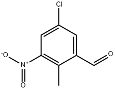 5-Chloro-2-methyl-3-nitro-benzaldehyde Struktur